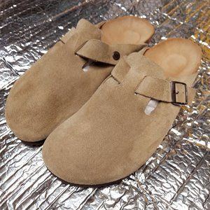 Men's BIRKENSTOCK Boston Soft Suede Clogs